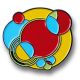 Frank Lloyd Wright Cabaret China Lapel Pin