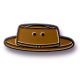 Frank Lloyd Wright Iconic Hat Lapel Pin