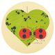 Charley Harper Ladybug Lovers Sandstone Trivet
