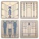 Ennis House Windows Coaster Set