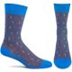 Concrete Frieze Mens Dress Socks - Blue