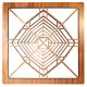 Praire School Art Glass Cherry Trivet