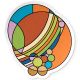Frank Lloyd Wright March Balloons Sticker