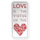 Frank Lloyd Wright Love is the Virtue of the Heart Sticker