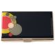 Imperial Enameled Card Case in Black